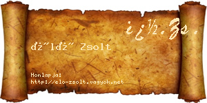 Élő Zsolt névjegykártya